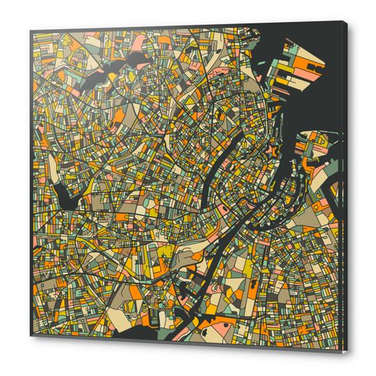 COPENHAGEN MAP 2 Acrylic prints by Jazzberry Blue