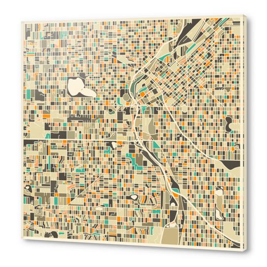 DENVER MAP 1 Acrylic prints by Jazzberry Blue