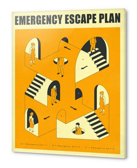 EMERGENCY ESCAPE PLAN 2 Acrylic prints by Jazzberry Blue