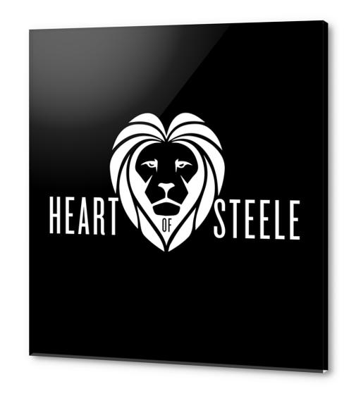 Heart of Steele (White) Acrylic prints by bthwing