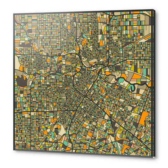 HOUSTON MAP 2 Acrylic prints by Jazzberry Blue