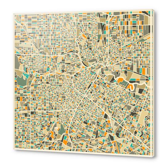 HOUSTON MAP 1 Acrylic prints by Jazzberry Blue