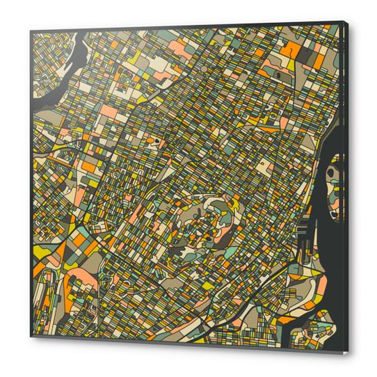 MONTREAL MAP 2 Acrylic prints by Jazzberry Blue