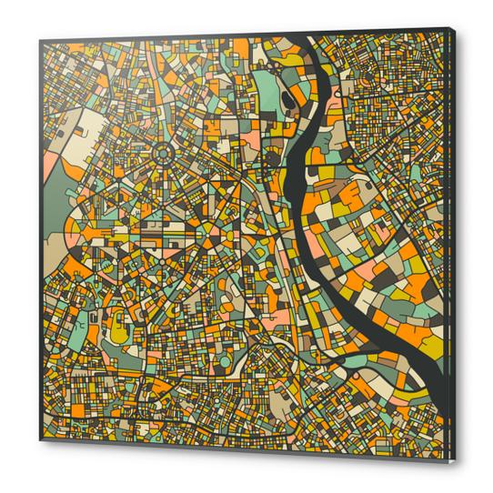 NEW DELHI MAP 2 Acrylic prints by Jazzberry Blue