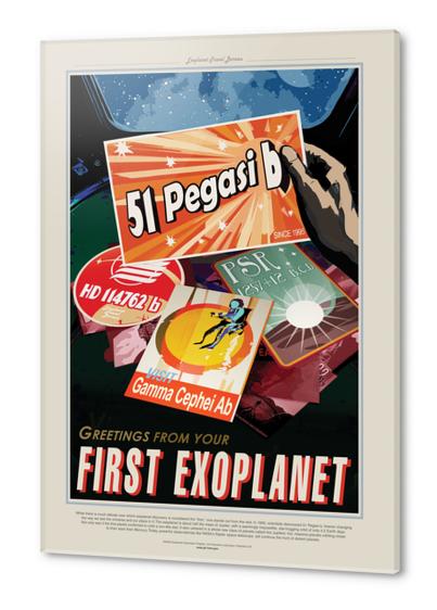 51 Pegasi b - Greetings From Your First Exoplanet - NASA JPL Space Travel Poster Acrylic prints by Space Travel