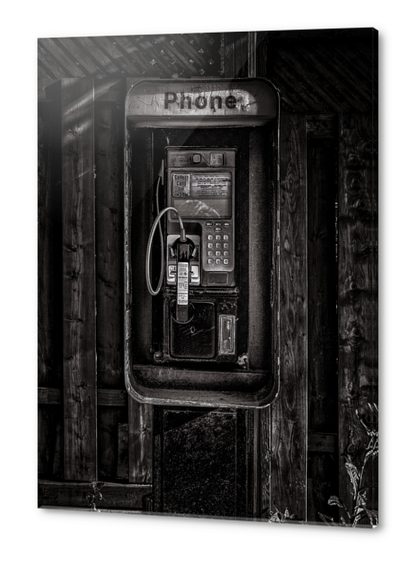 Phone Booth No 28 Acrylic prints by The Learning Curve Photography