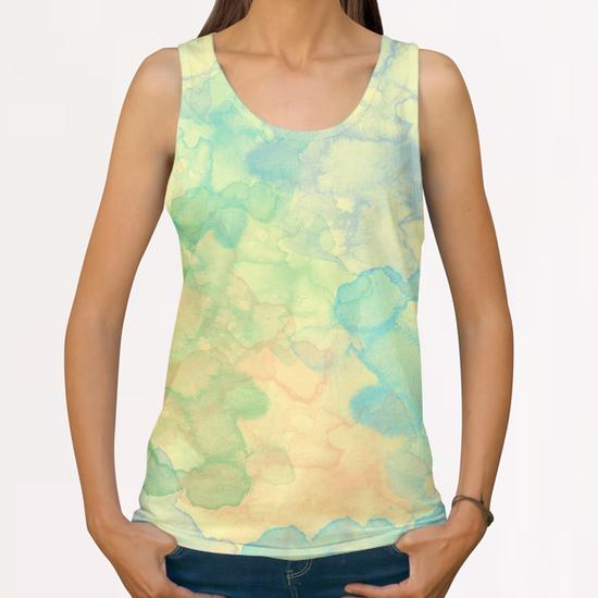 Abstract painting X 0.3 All Over Print Tanks by Amir Faysal