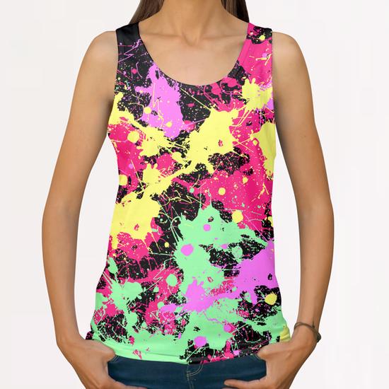 Paint Splash All Over Print Tanks by Amir Faysal