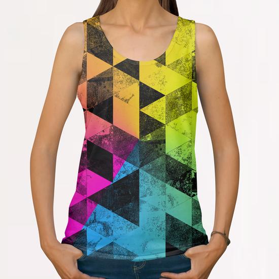 Abstract GEO X 0.7 All Over Print Tanks by Amir Faysal