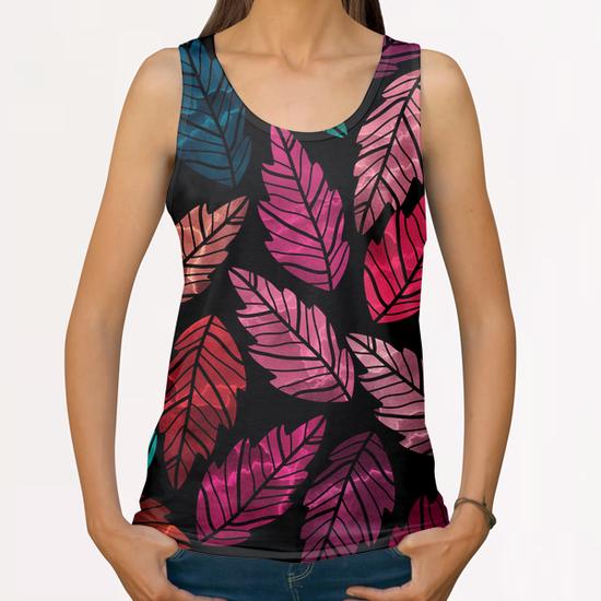 Leaves X 0.2 All Over Print Tanks by Amir Faysal