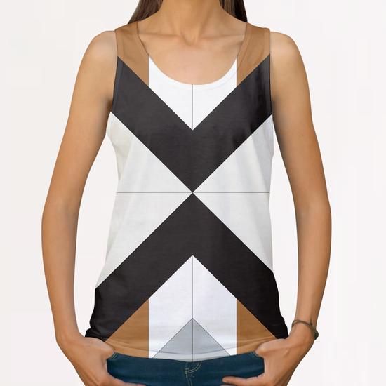 Dynamic geometric pattern II All Over Print Tanks by Vitor Costa