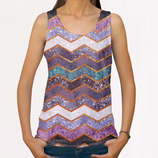 Abstract Chevron X 0.1 All Over Print Tanks by Amir Faysal