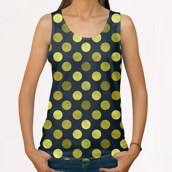 Watercolor Polka Dots  X 0.2 All Over Print Tanks by Amir Faysal