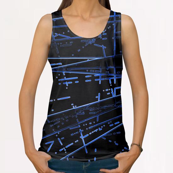 Neon Disco X 0.3 All Over Print Tanks by Amir Faysal