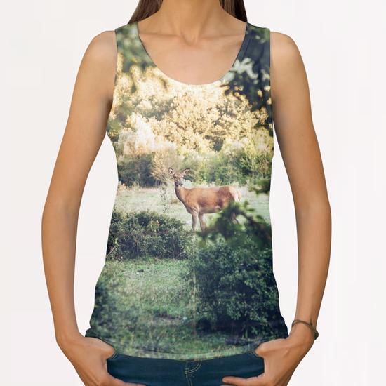 Lone Deer All Over Print Tanks by Salvatore Russolillo