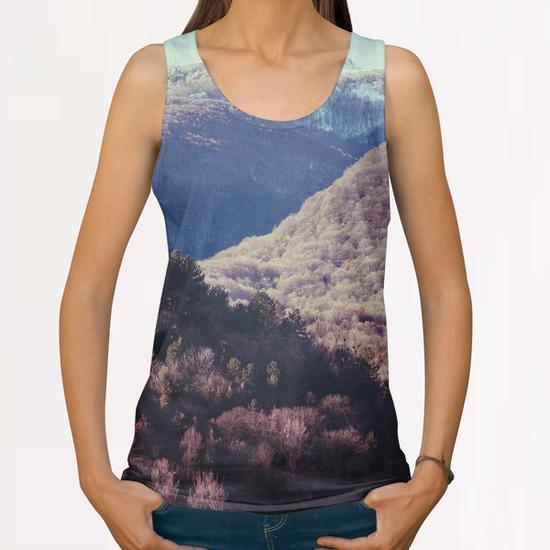 Mountains in the background XIV All Over Print Tanks by Salvatore Russolillo