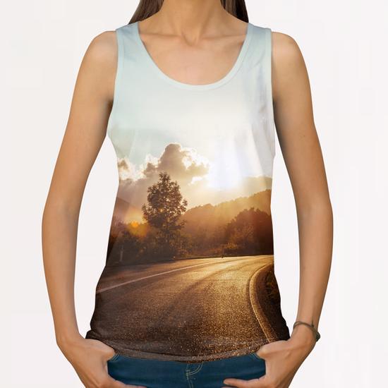 Mountains in the background XI All Over Print Tanks by Salvatore Russolillo