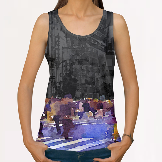 One evening in Tokyo All Over Print Tanks by Malixx