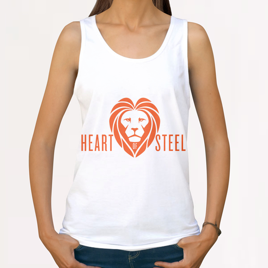 Steele Logo Orange All Over Print Tanks by bthwing