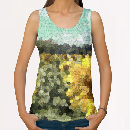 Tournsols All Over Print Tanks by Vic Storia