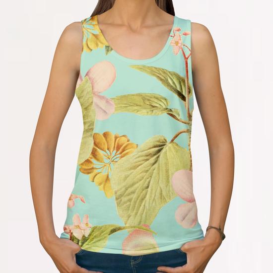 Vintage Summer All Over Print Tanks by Uma Gokhale