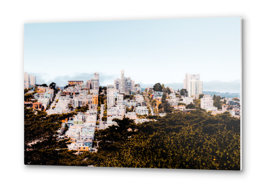 City view with blue sky at San Francisco California USA  Metal prints by Timmy333