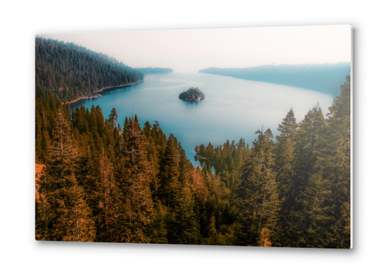 Beautiful island view at Emerald Bay Lake Tahoe California USA Metal prints by Timmy333