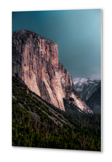 Mountains with blue sky at Yosemite national park California USA Metal prints by Timmy333