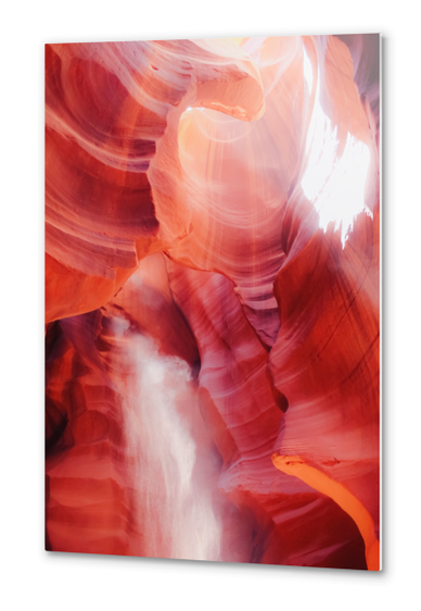 Sandstone surface abstract at Antelope Canyon Arizona USA Metal prints by Timmy333