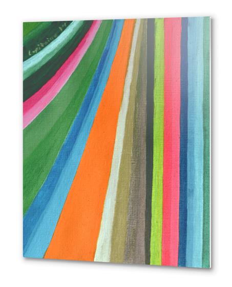 . Transforming Vertical Stripes  Metal prints by Heidi Capitaine