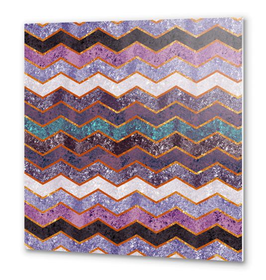 Abstract Chevron X 0.1 Metal prints by Amir Faysal