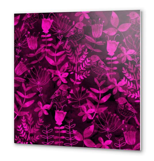 Abstract Botanical Garden X 0.2 Metal prints by Amir Faysal