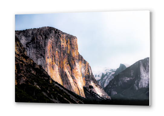 mountain view with blue sky at Yosemite national park, California, USA Metal prints by Timmy333