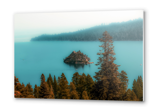 Beautiful scenic at Emerald Bay Lake Tahoe California USA Metal prints by Timmy333