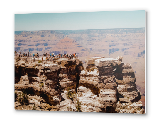 Desert with mountain view at Grand Canyon national park Arizona USA Metal prints by Timmy333