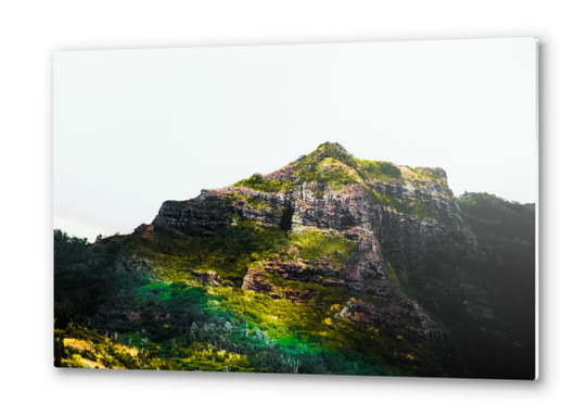 green tropical mountains at Kauai, Hawaii, USA Metal prints by Timmy333