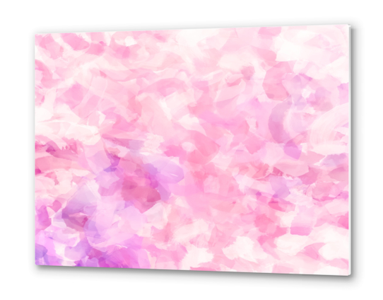 splash painting texture abstract background in pink Metal prints by Timmy333