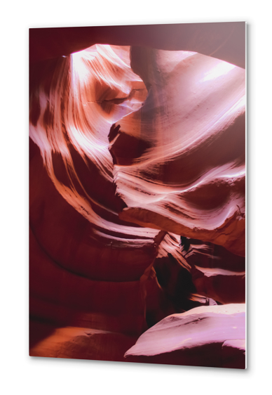 Orange color cave at Antelope Canyon Arizona USA Metal prints by Timmy333