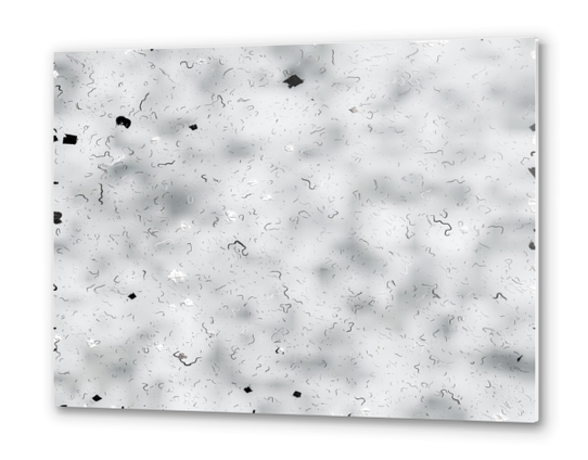 painting texture abstract background in black and white Metal prints by Timmy333