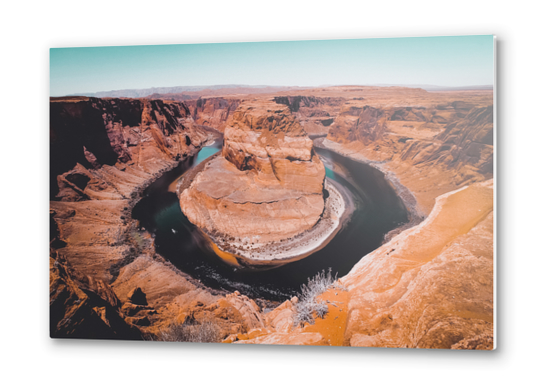 Horseshoe Bend and river view at Arizona USA Metal prints by Timmy333