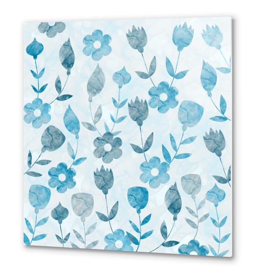 LOVELY FLORAL PATTERN X 0.8 Metal prints by Amir Faysal