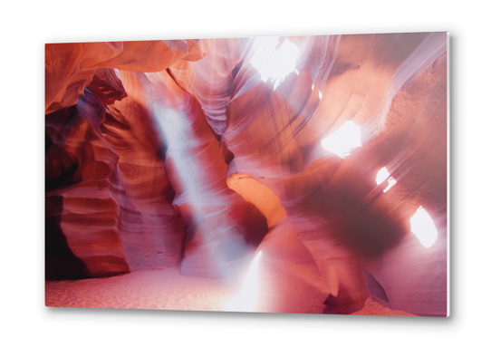 Sandstone cave with sunlight at Antelope Canyon Arizona USA Metal prints by Timmy333