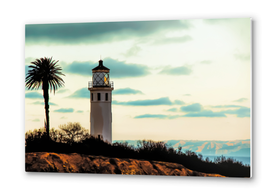 Lighthouse at Point Vicente Lighthouse California USA Metal prints by Timmy333