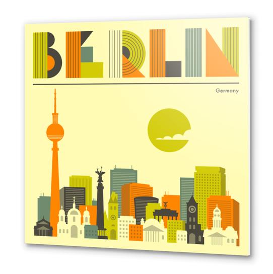 BERLIN Metal prints by Jazzberry Blue