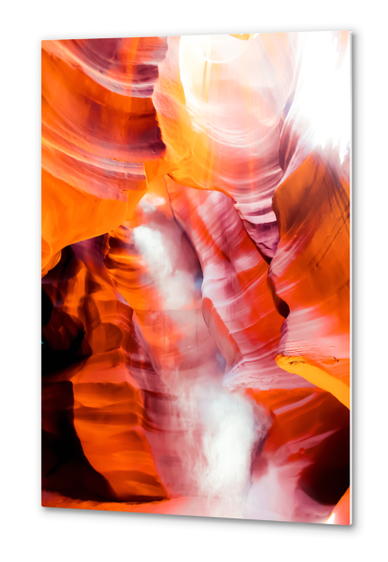 sunlight in the sandstone cave desert at Antelope Canyon, Arizona, USA Metal prints by Timmy333