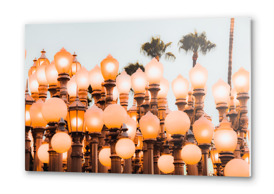 Urban Light with blue sky LACMA Los Angeles California USA Metal prints by Timmy333