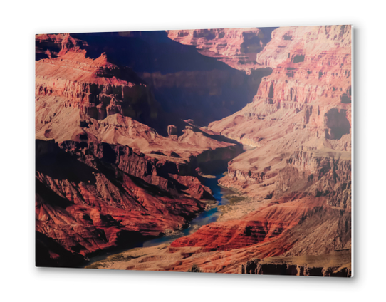 texture of the desert at Grand Canyon national park, Arizona, USA Metal prints by Timmy333