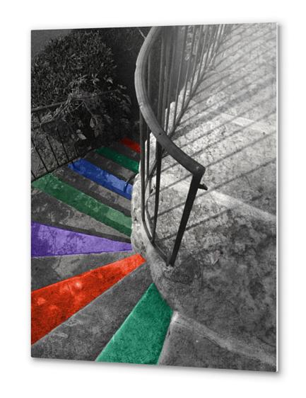 Stairs in Ruoms Metal prints by Ivailo K