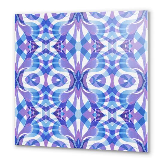 Floral Geometric Abstract G288 Metal prints by MedusArt