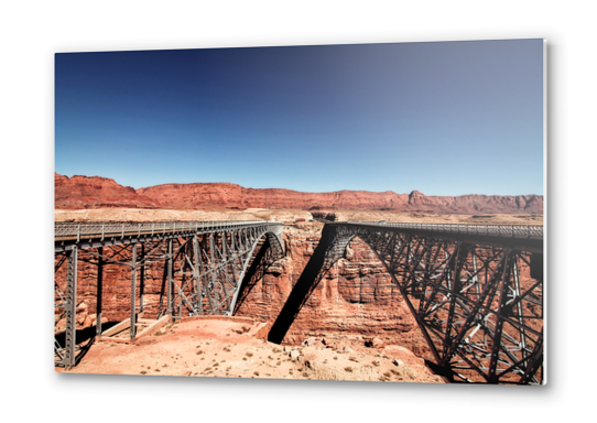 bridge in the desert at Utah, USA Metal prints by Timmy333